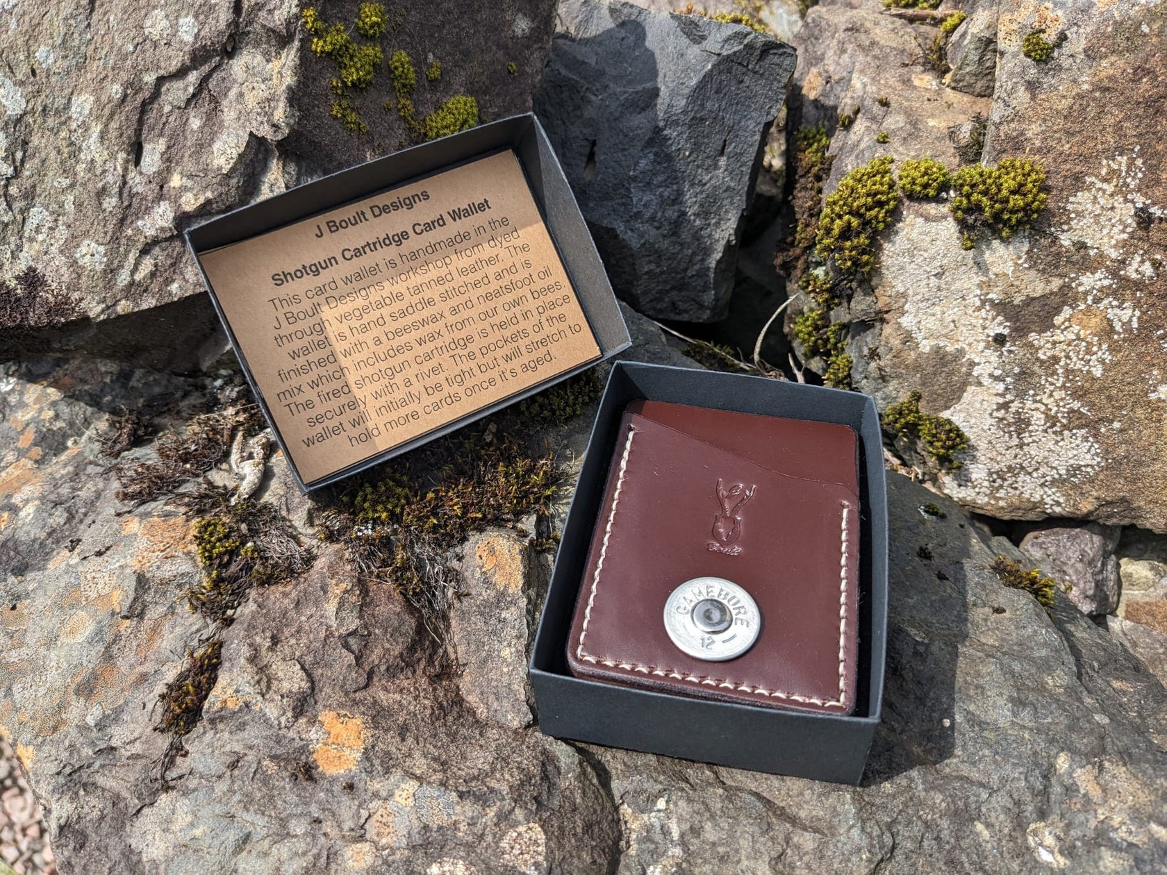 J Boult Shotgun Cartridge Leather Card Wallet