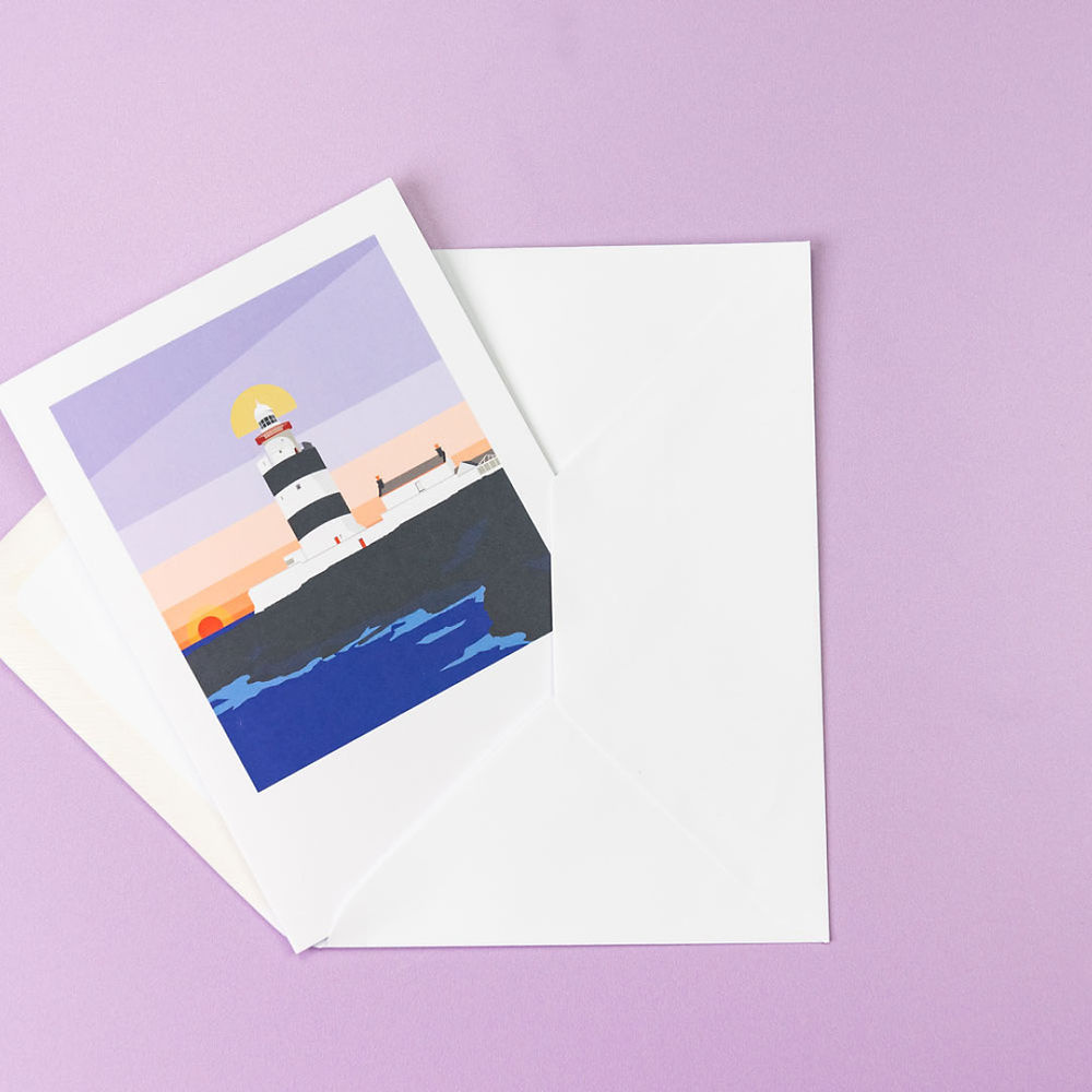 Pawpear Teach Solais: Lighthouse Greeting Card Pack of 8