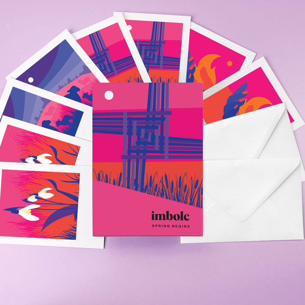 Pawpear Imbolc: Spring Begins Greeting Card Pack of 8