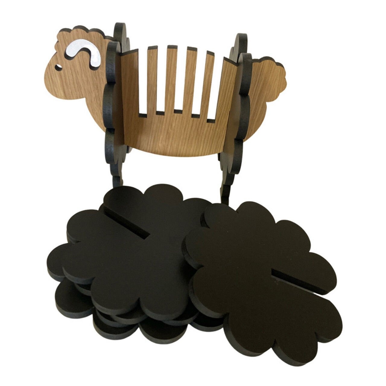 Caufield Country Boards Oak Sheep Coaster Set of 5