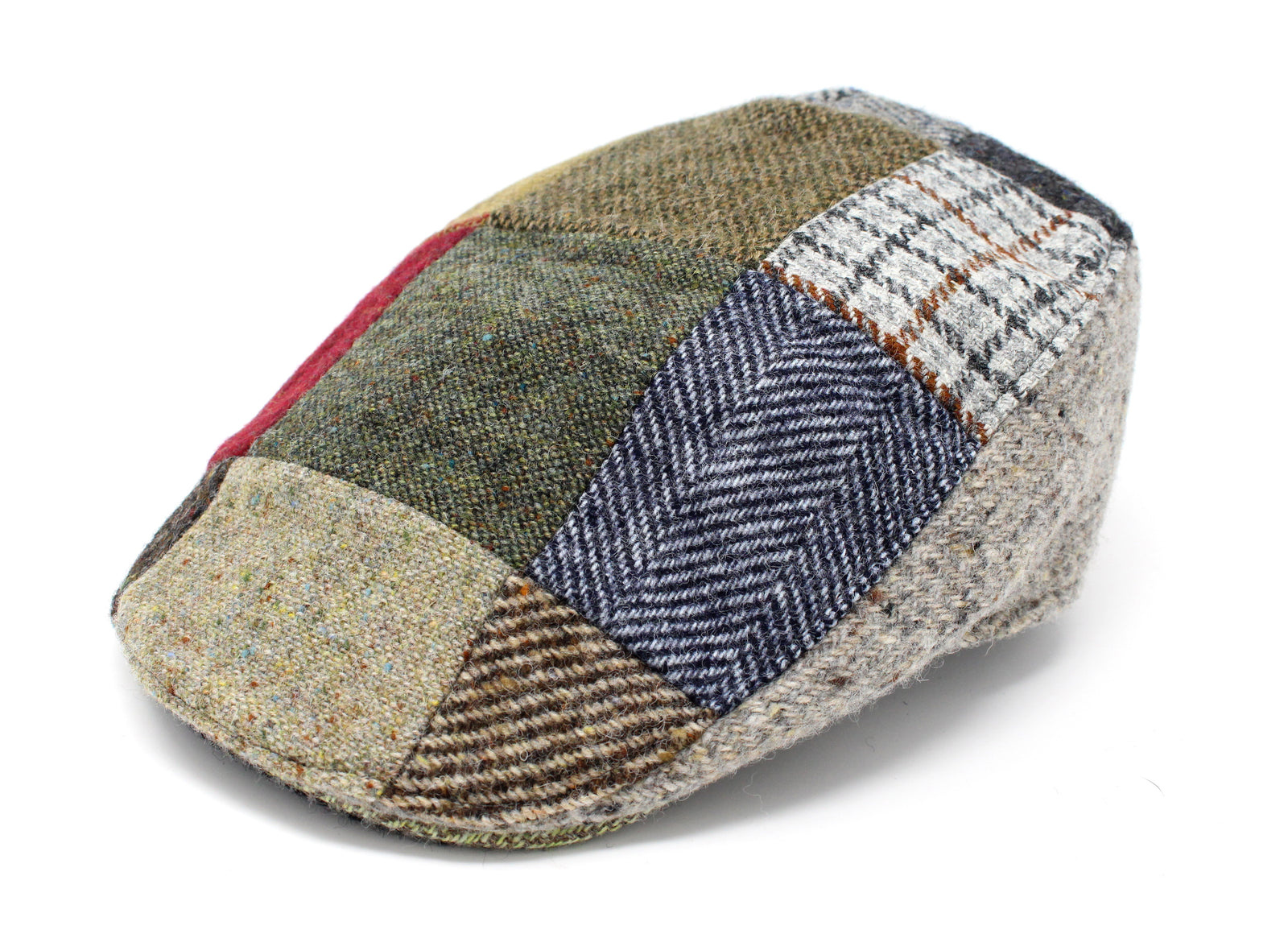 Hanna Hats Donegal Touring Cap Tweed Patchwork: