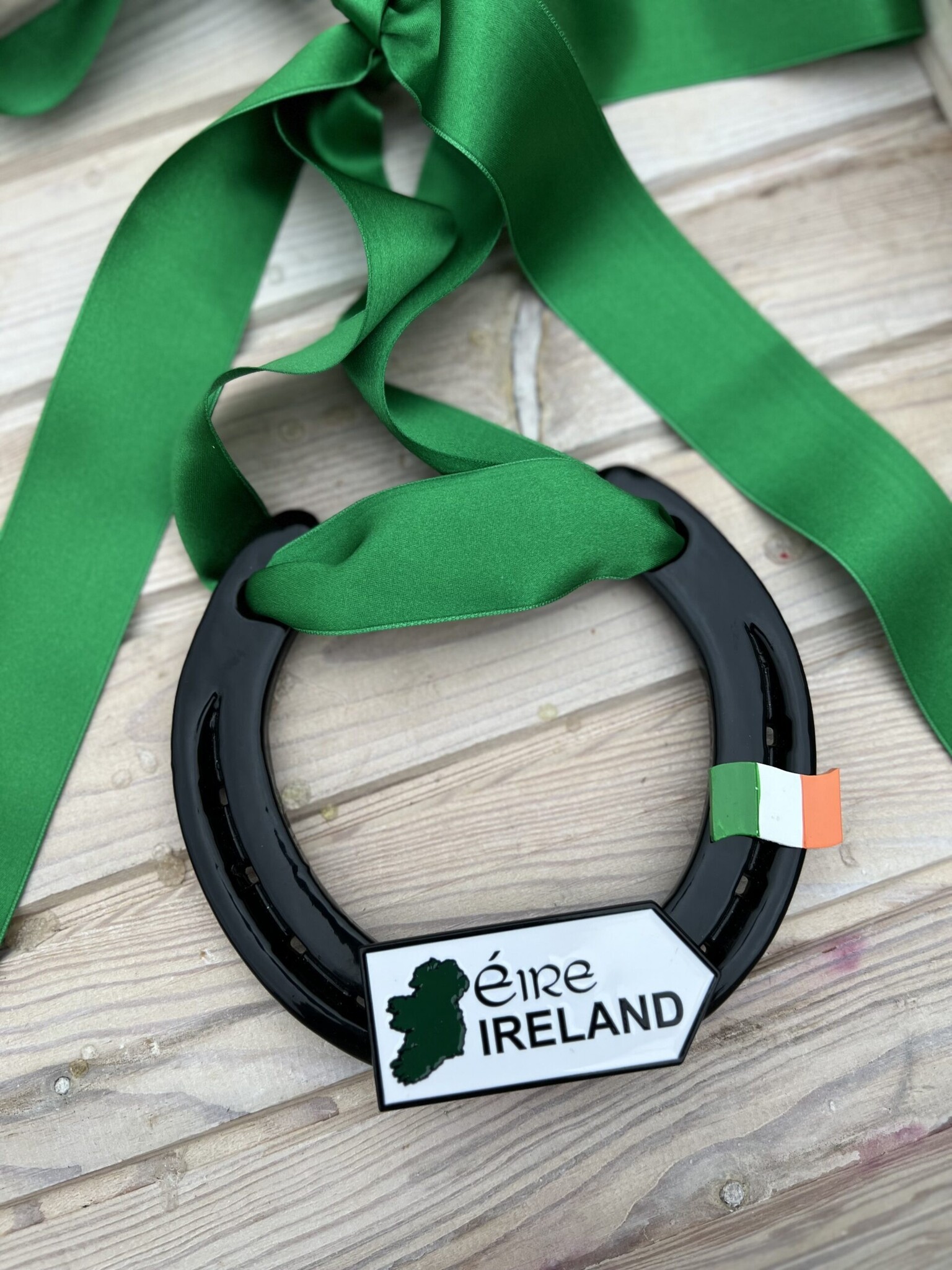 Biddy's Good Luck Horseshoes "Ireland" Road Sign Lucky Horseshoe