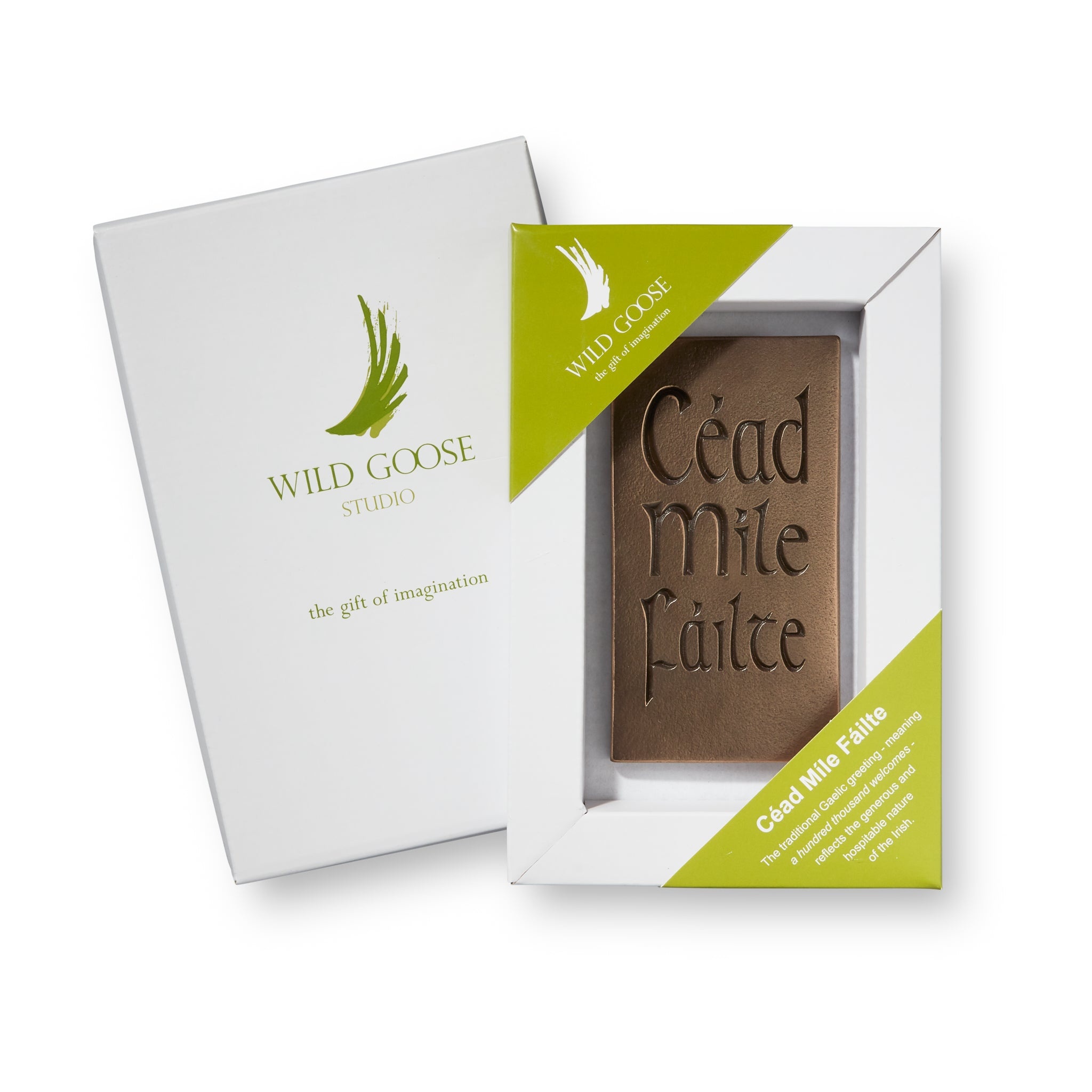 Wild Goose Studios Hand-cast Bronze Wall Hanging: Cead Mile Failte