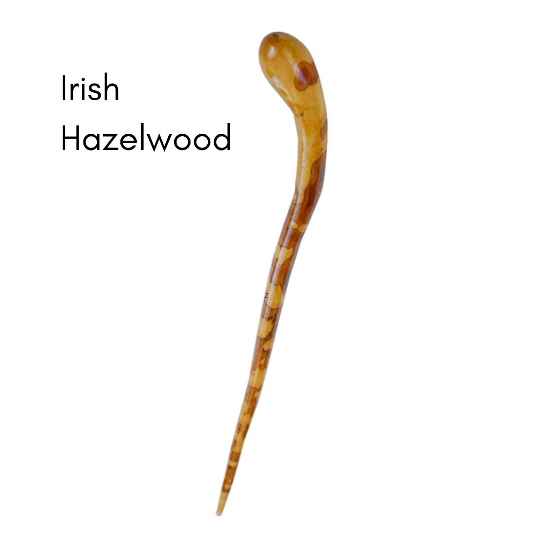 Naomh Padraig Handcrafts Irish Hazelwood Walking Stick