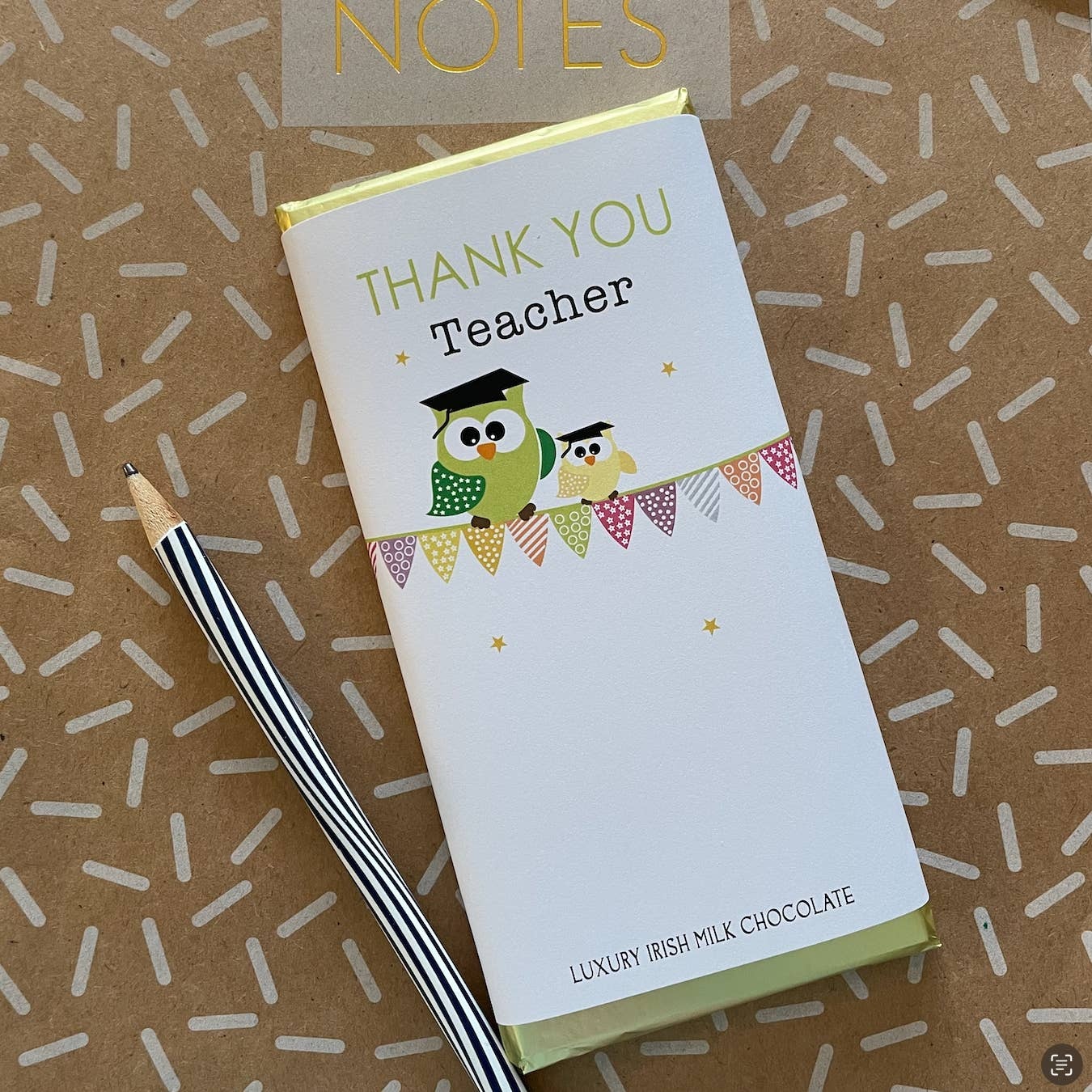 Sweet Living Kilkenny “Thank You Teacher” Chocolate Bar