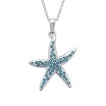 Shanore S/S Aquamarine Starfish Necklace