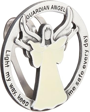 Cathedral Art Visor Clip:  Guardian Angel, Light My Way