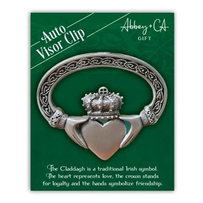 Cathedral Art Visor Clip: Claddagh