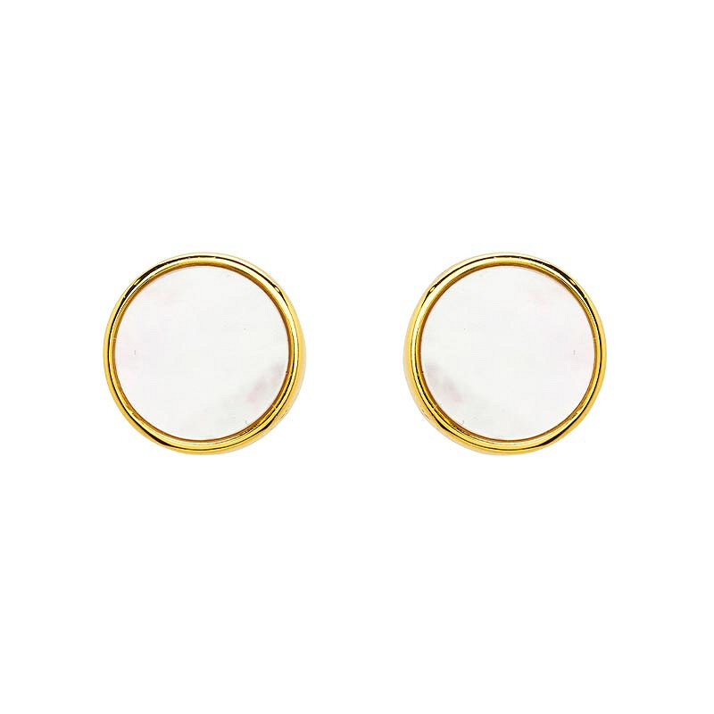 Shanore 14kt Gold Vermeil Mother of Pearl Studs