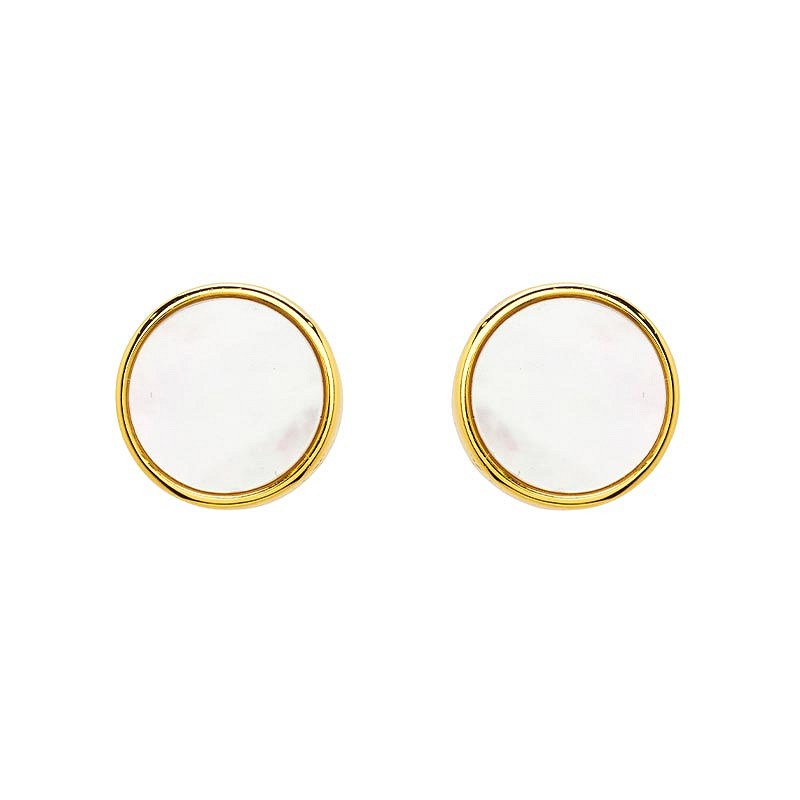 Shanore 14kt Gold Vermeil Mother of Pearl Studs