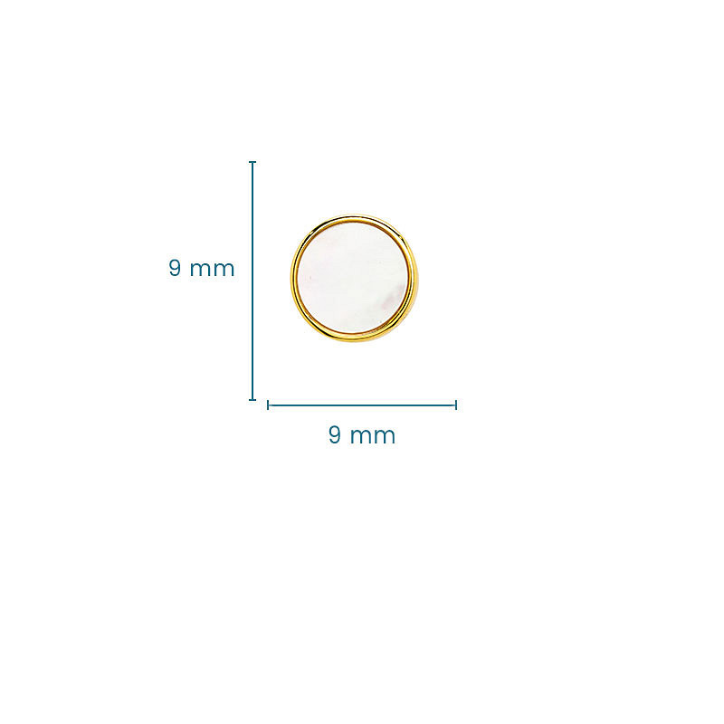 Shanore 14kt Gold Vermeil Mother of Pearl Studs