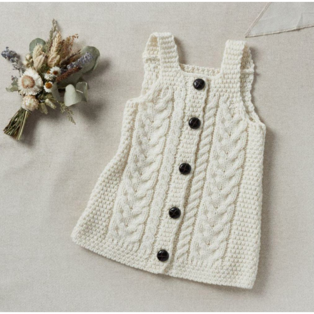 Aran Woollen Mills Baby Aran Dress - Lavender