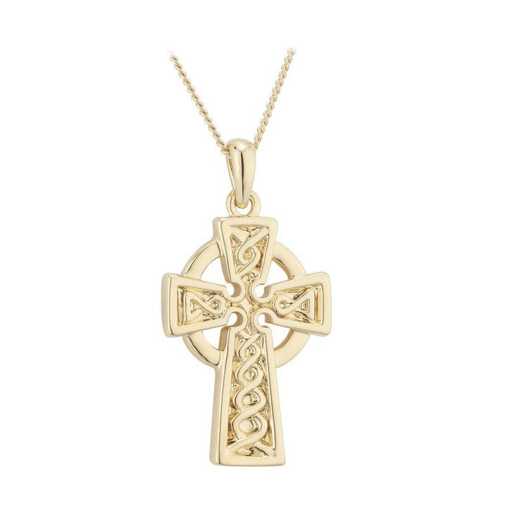 Solvar Celtic Cross Necklace (18k Gold Plated)