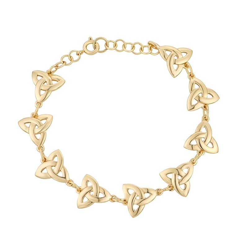 Solvar Trinity Knot Bracelet (Gold Plated)