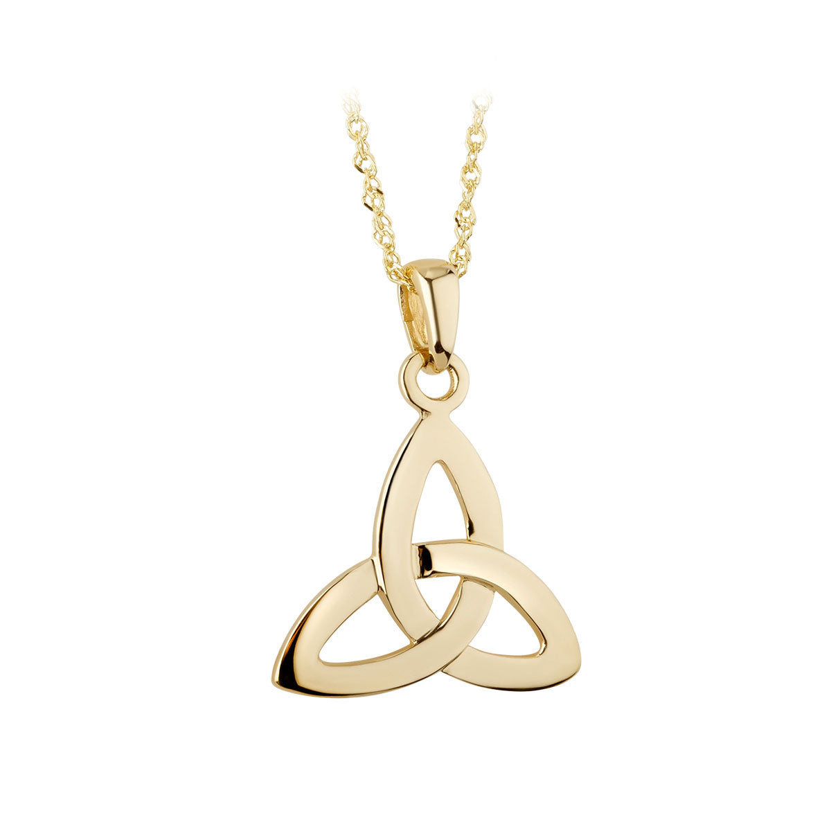 Solvar 10K Gold Trinity Knot Necklace