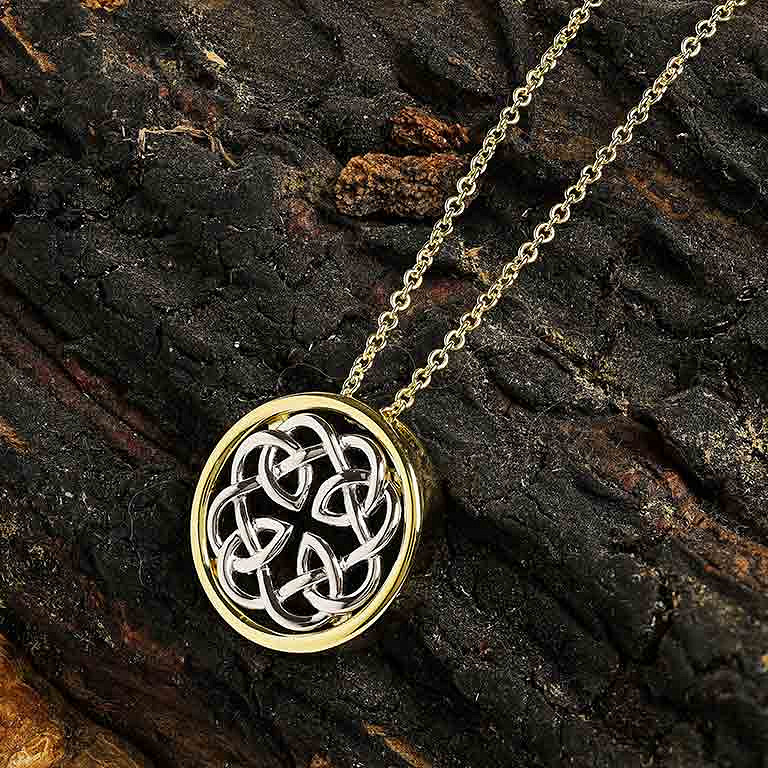 Shanore 14kt Gold Vermeil Celtic Knotwork Necklace