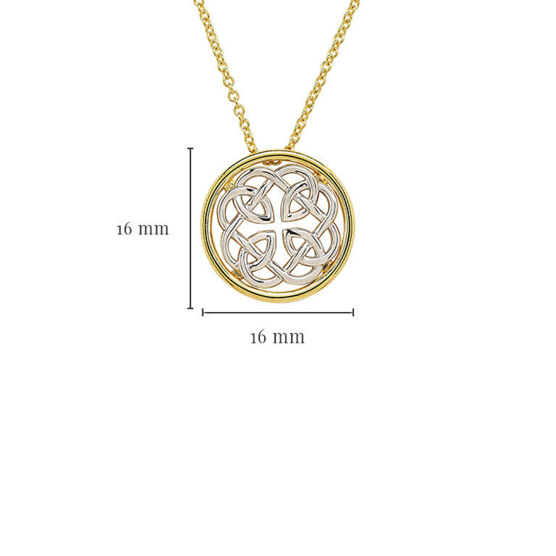 Shanore 14kt Gold Vermeil Celtic Knotwork Necklace