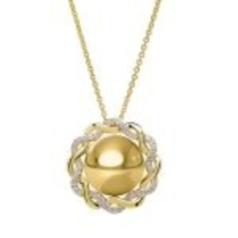 Shanore 14kt Gold Vermeil Lab White Sapphire Celtic Necklace