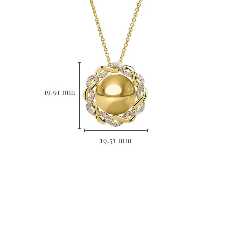 Shanore 14kt Gold Vermeil Lab White Sapphire Celtic Necklace