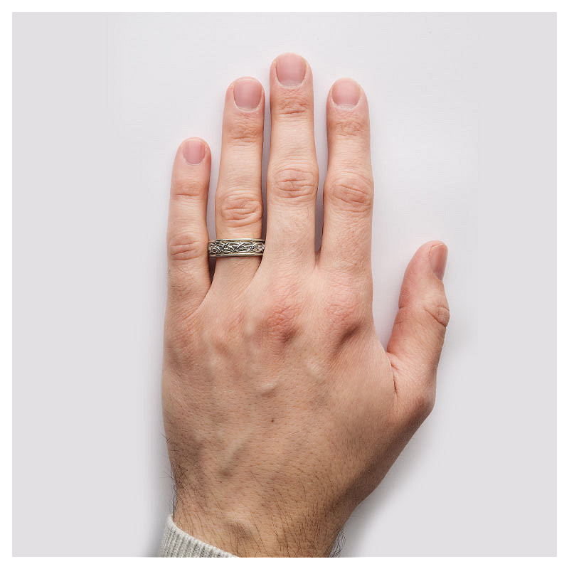 Shanore Sterling Silver Celtic Mens Ring