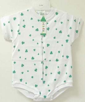 Bridgets of Erin Shamrock Short Sleeved Onesie