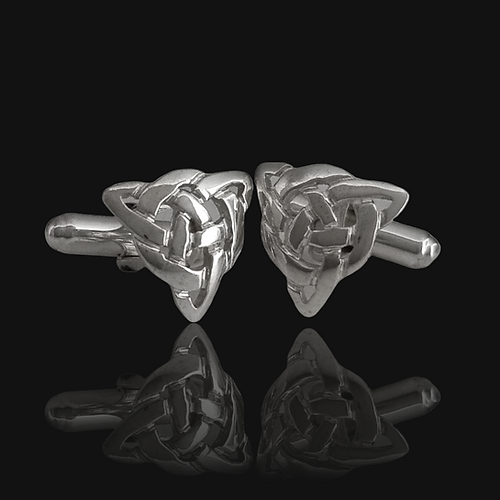 Arnua Sterling Silver Trinity Knot Cufflinks