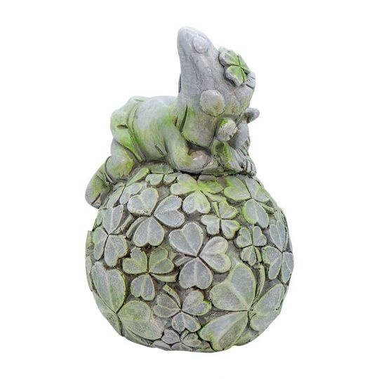 Bridgets of Erin Leprechaun Having a Ball Garden Statue