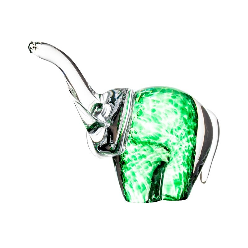 Irish Handmade Glass Company Glass Irish Shamrock Elephant