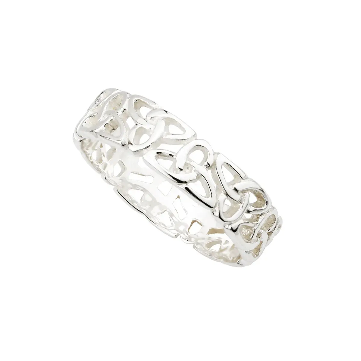 Solvar Sterling Silver Trinity Knots Ring