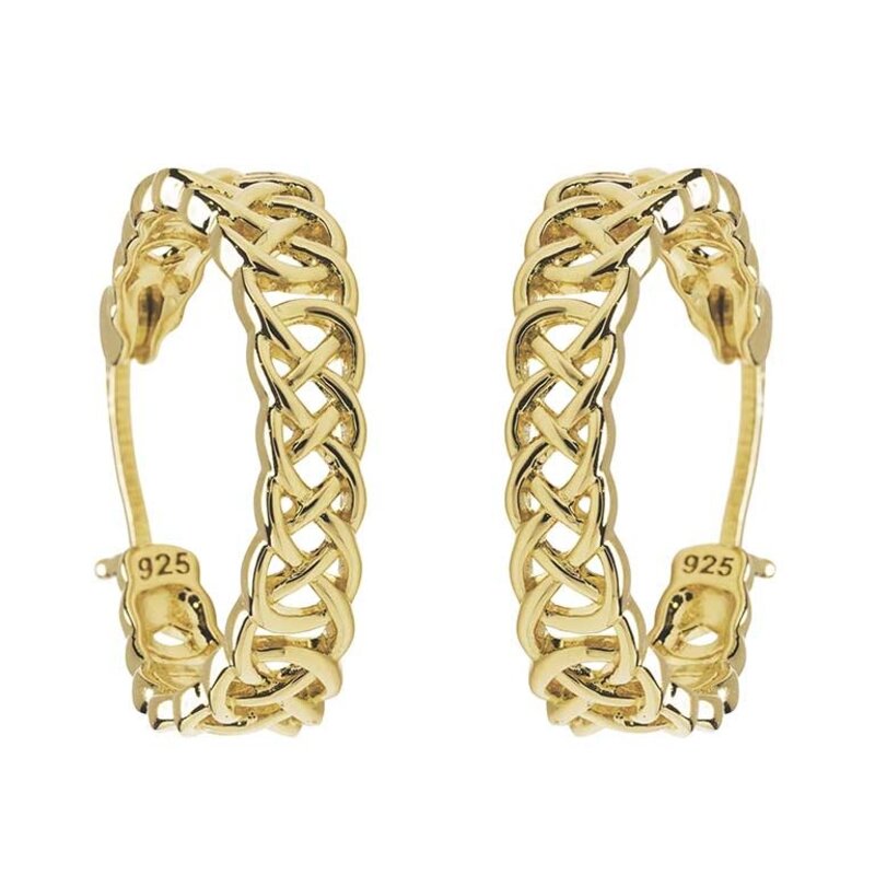 Shanore 14kt Gold Vermeil Celtic Hoops