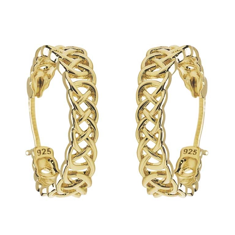 Shanore 14kt Gold Vermeil Celtic Hoops
