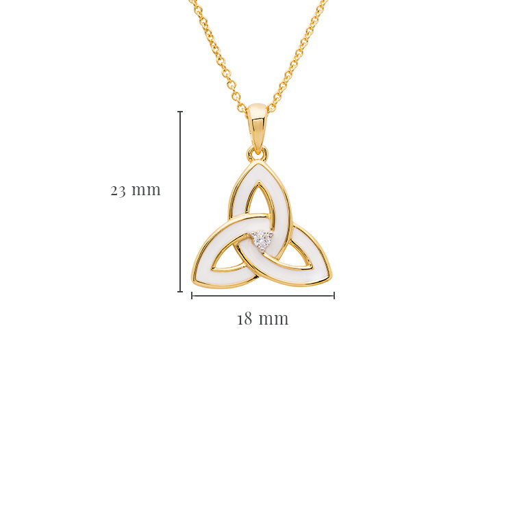 Shanore 14kt Gold Vermeil Trinity Necklace