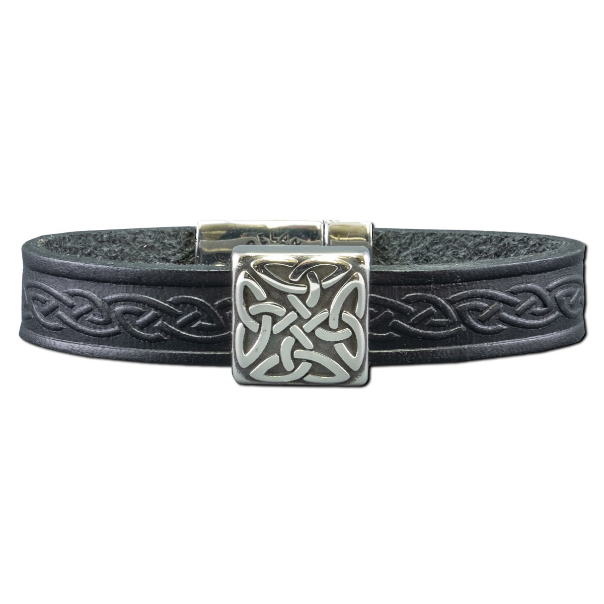 Lee River Braden Square Magnetic Leather Cuff (Assort. Colors)