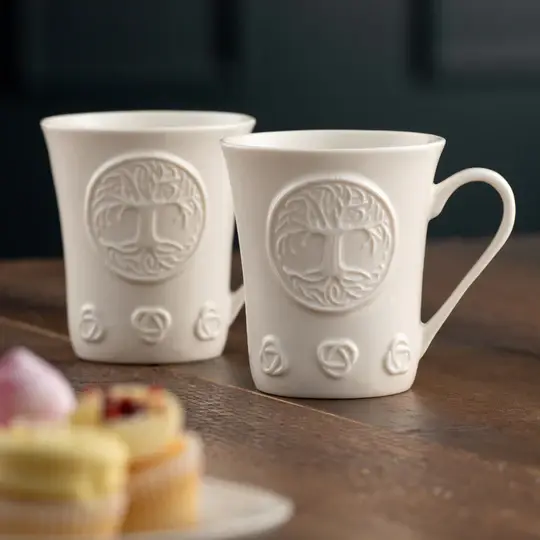 Belleek Tree of Life Set of 2 Mugs