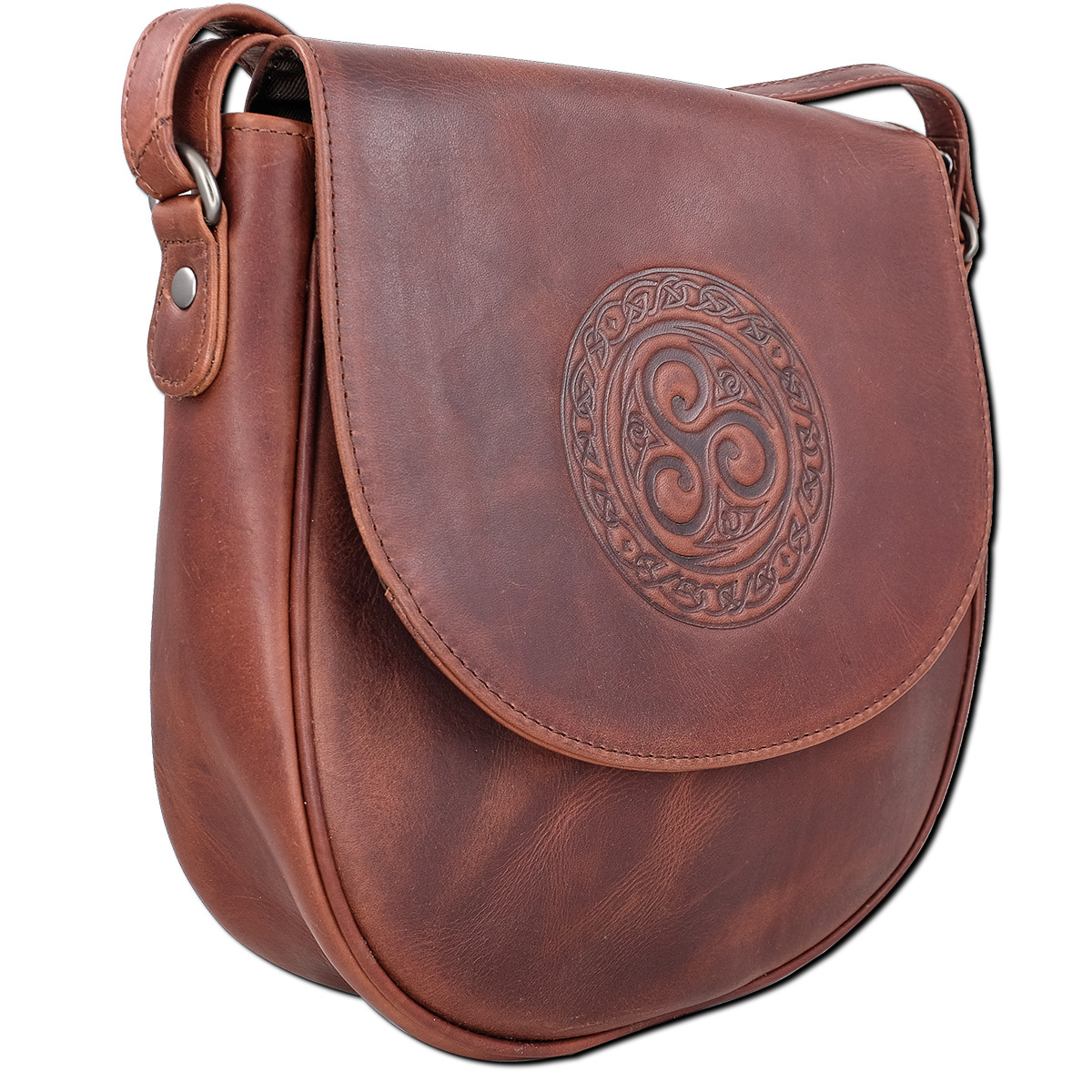 Lee River Leather Saddle Bag