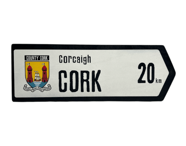 Celtic Aer Custom Irish County Road Sign:  Cork