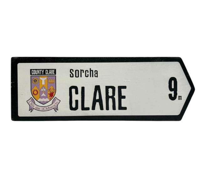 Celtic Aer Custom Irish County Road Sign:  Clare