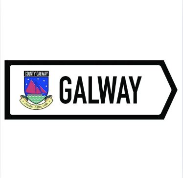 Celtic Aer Custom Irish County Road Sign:  Galway