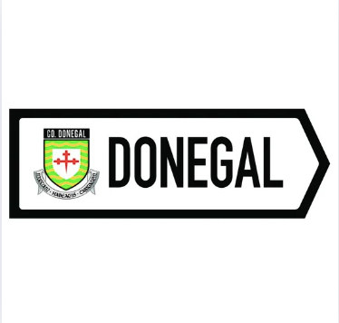 Celtic Aer Custom Irish County Road Sign:  Donegal