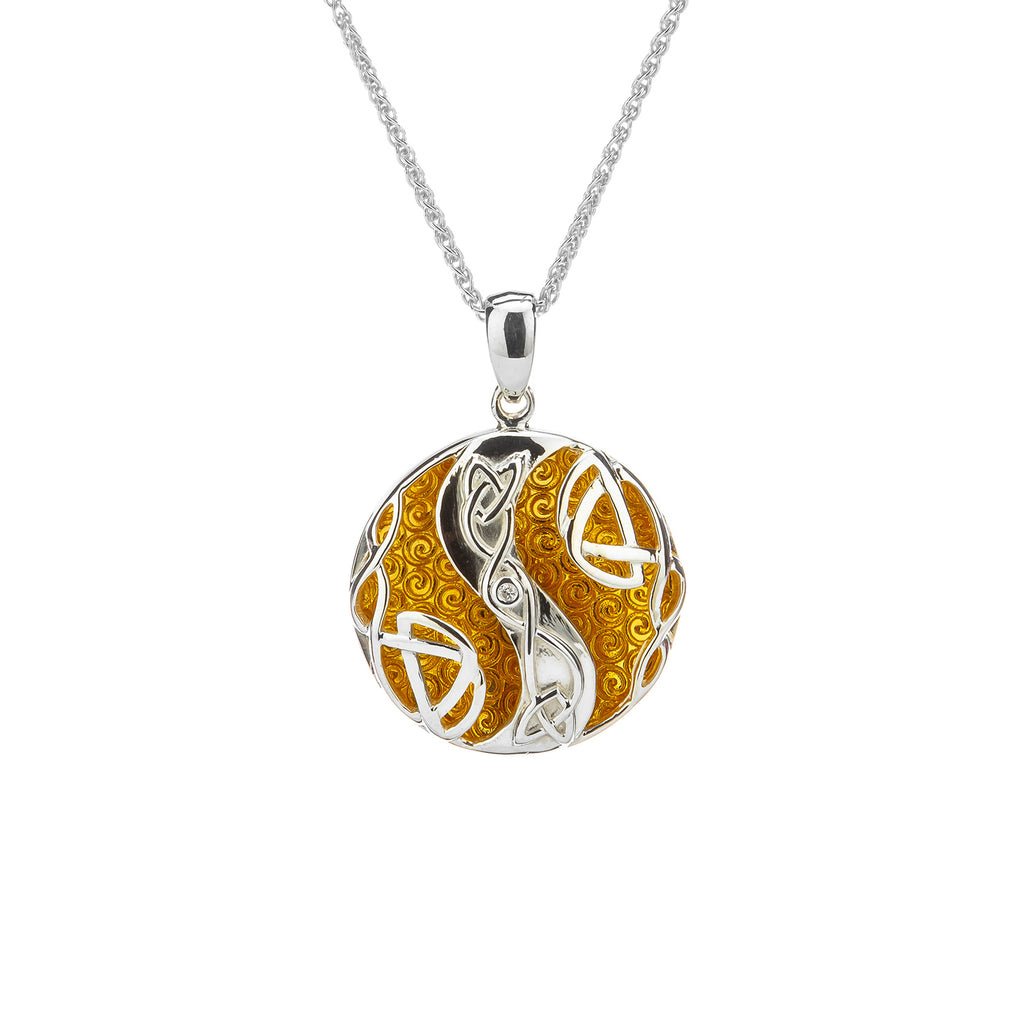 Keith Jack Sterling Silver, 22k Gold, & Diamond Faerie Pool Necklace