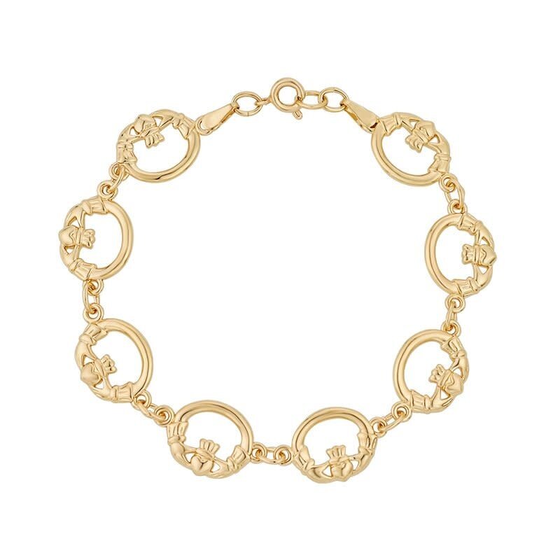 Solvar Claddagh Bracelet (Gold Plated)