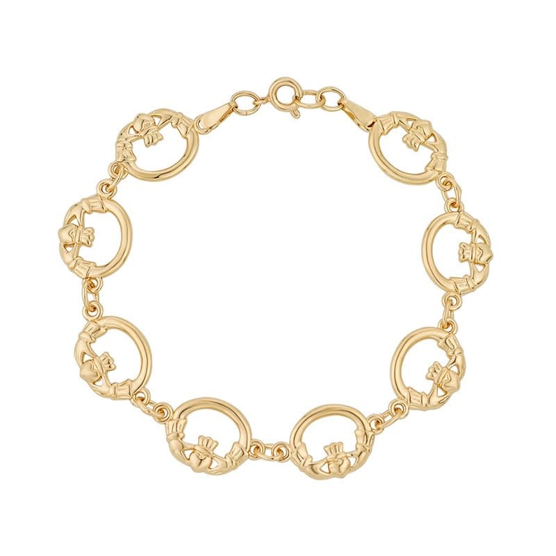 Solvar Claddagh Bracelet (Gold Plated)