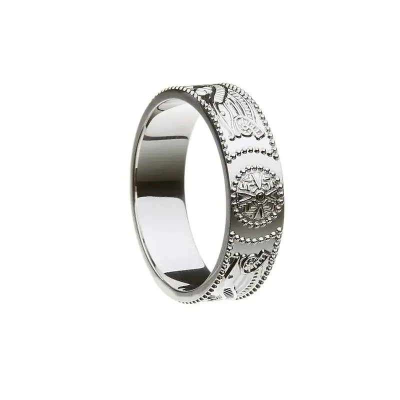 Boru Jewelry Celtic Warrior Silver Band