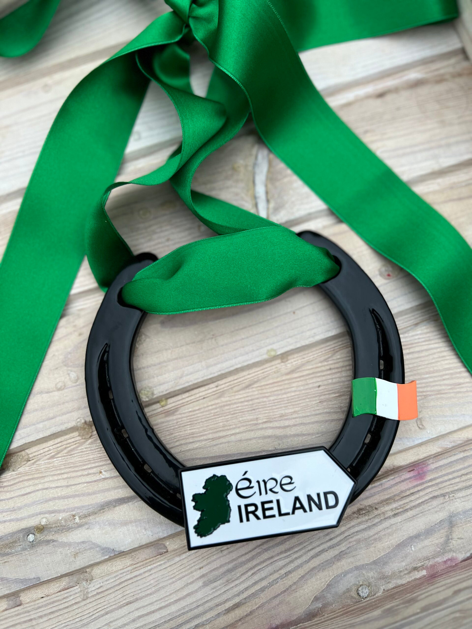 Biddy's Good Luck Horseshoes "Ireland" Road Sign Lucky Horseshoe