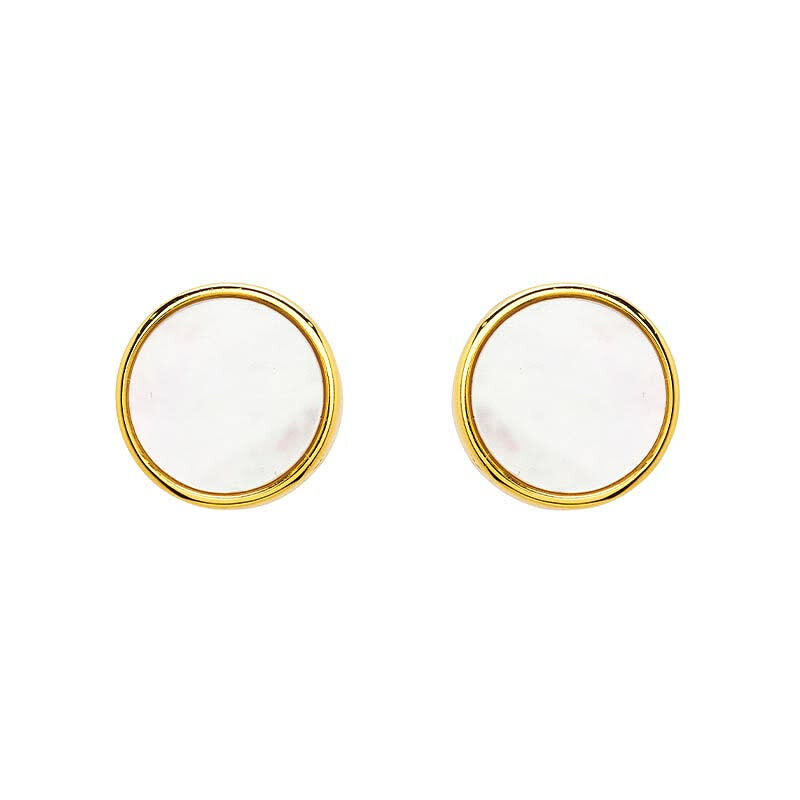 Shanore 14kt Gold Vermeil Mother of Pearl Studs