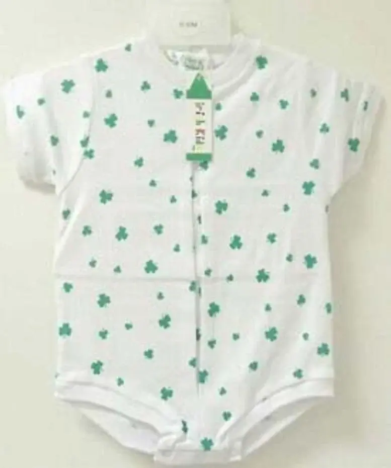 Bridgets of Erin Shamrock Short Sleeved Onesie