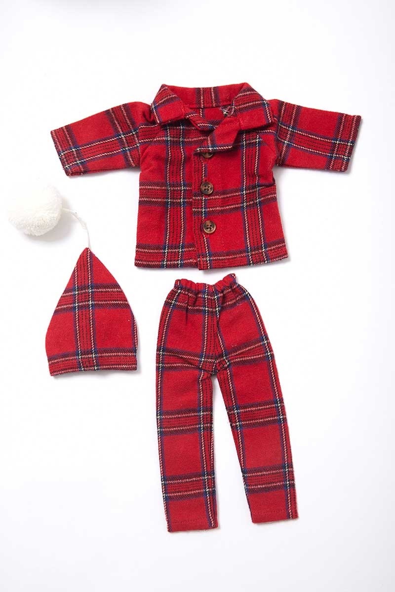 Lee Valley Ireland Elf on the Shelf Royal Tartan Pajama Set