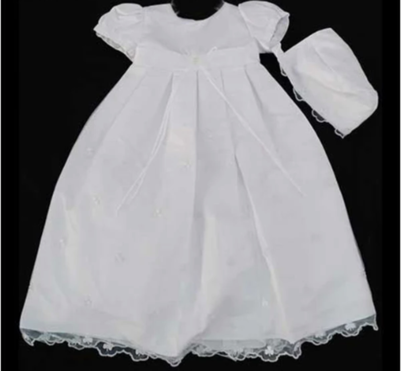 Bridgets of Erin Christening Gown with Shamrocks