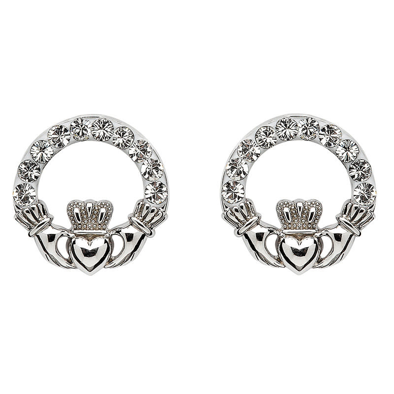 Shanore Claddagh Stud Earrings