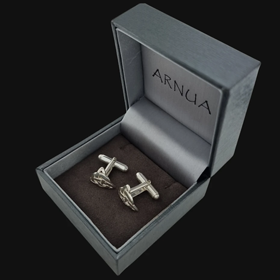 Arnua Sterling Silver Trinity Knot Cufflinks